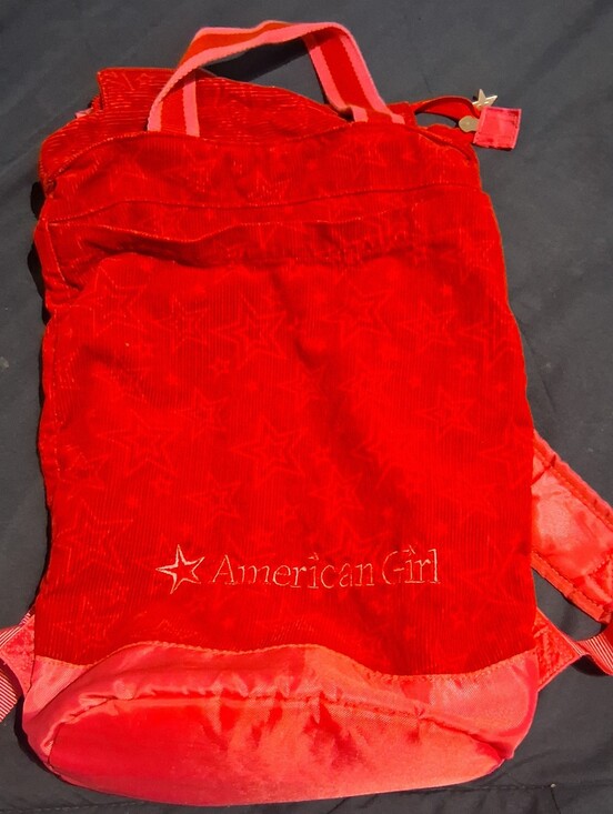 American Girl Handbags - American Girl Bright Red Girls' Backpack with Star Detail
